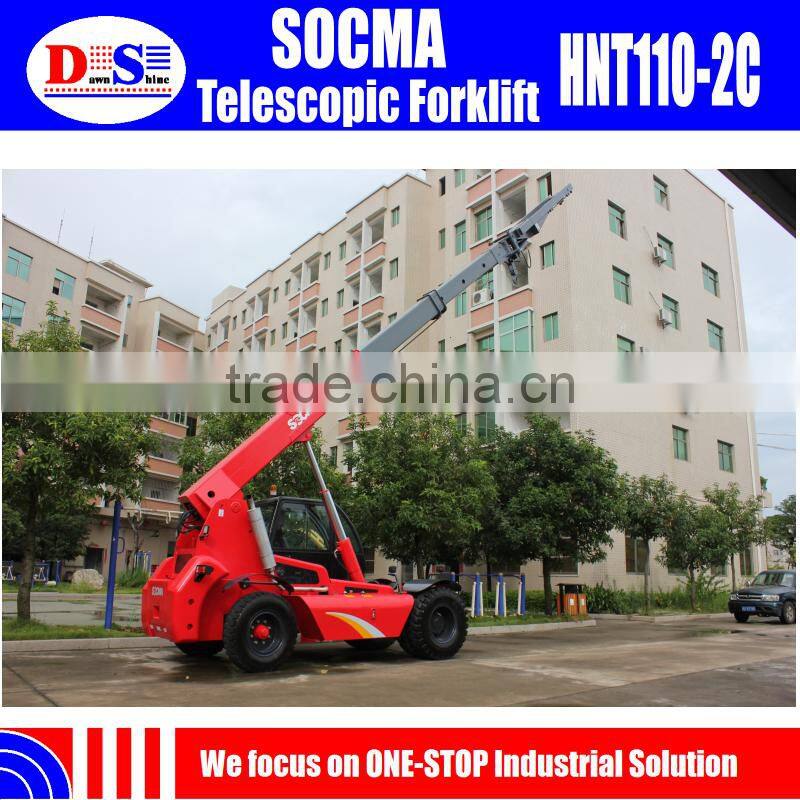 SOCMA HNT110-2C Telehandler 11 ton China New Telescopic Forklift for Sale