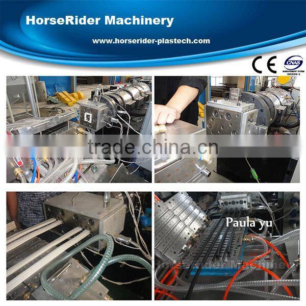 pvc profile extrusion line/extrusion line for pvc cable trunks production