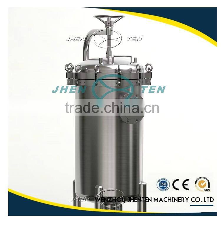 Stainless steel sand polish printing side entry bag filter