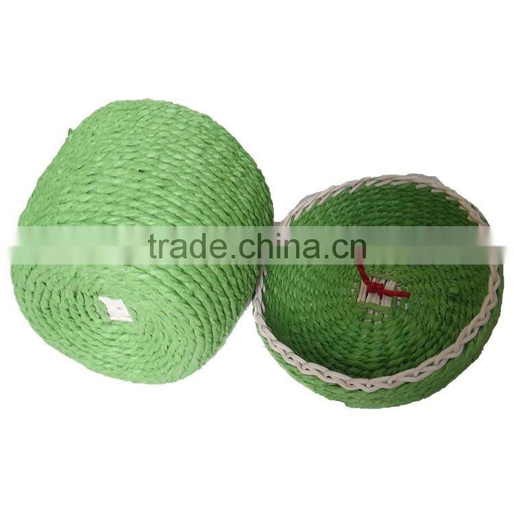 S.D artisan 100% woven apple shape rattan handmade gift basket