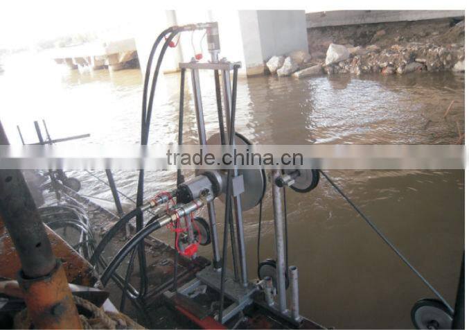 faster cutting machine SQ-80AM hydraulic rebar saw machine with diamond wire