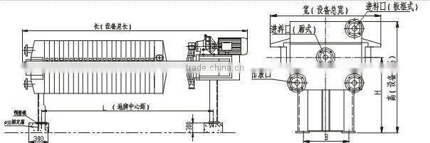 Mechanical compress filter press treatment waste oil and waste water