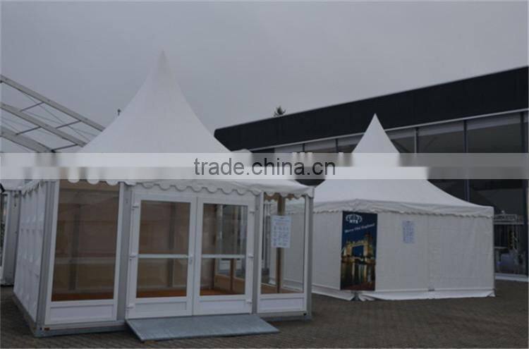 Popular easy up movable outdoor pagoda tent for events 10m diameter hexagonal frame tent