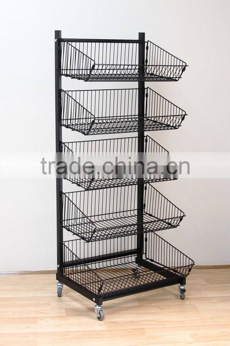 5-tier removable supermarket rack/supermarket shelf