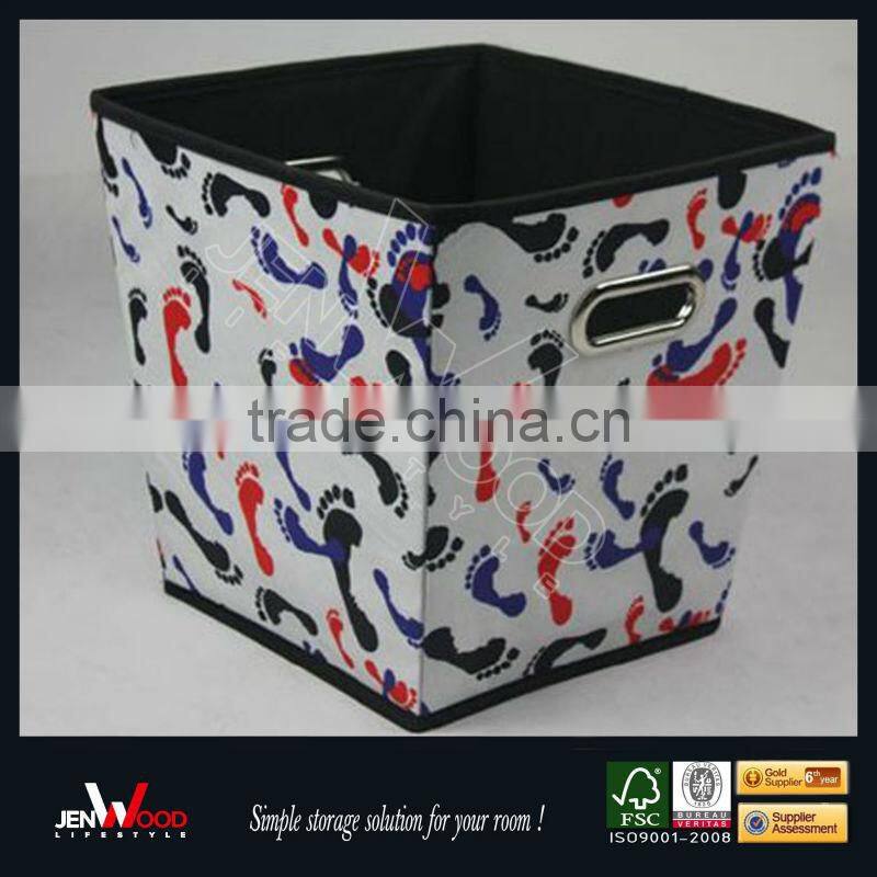 Non-woven Fabric Ladder-shaped Printing Storage Box for Multipurpose