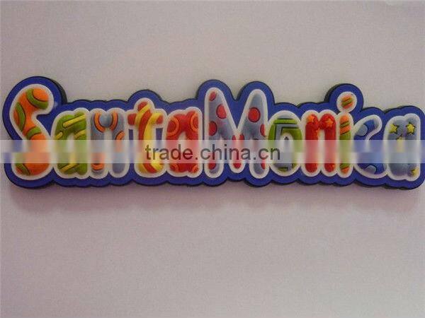 PVC promotional cities fridge magnet