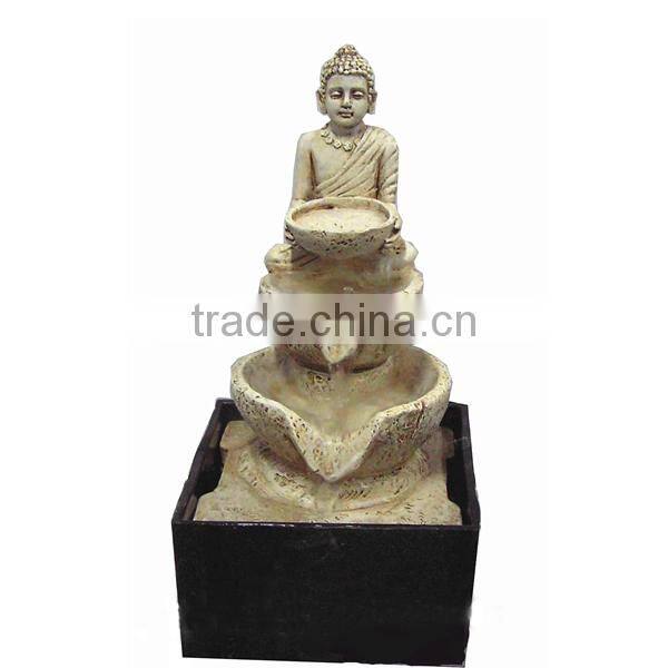 Stone Carved Buddha Garden Water Fountain