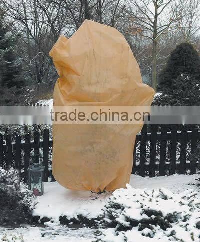 Plant Protection Cover,Winter Fleece Protective Cover, 60 x 80 cm, with draw cord, set of 4