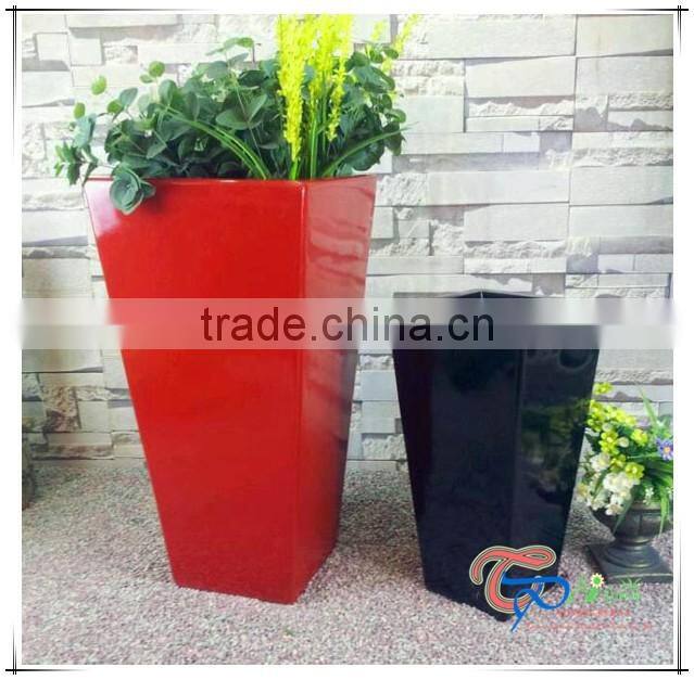Garden Large Rectangle Christmas Fiberglass Flower Pot