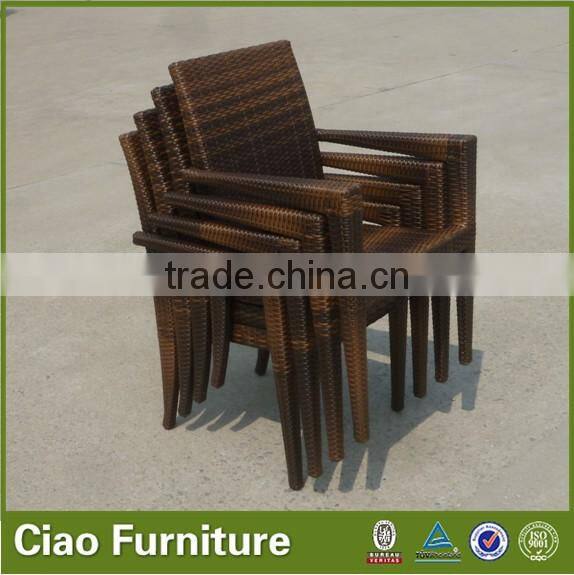 Outdoor rattan furniture table and chairs wicker dining set