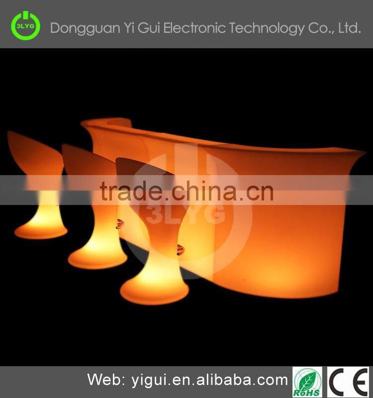 led colorful aluminum truss bar table