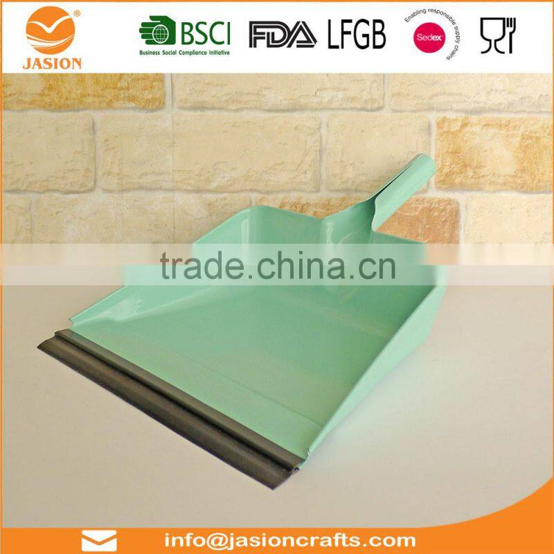 Powder coated Metal Home Cleaning Dustpan and Stiff Hand Brush Set