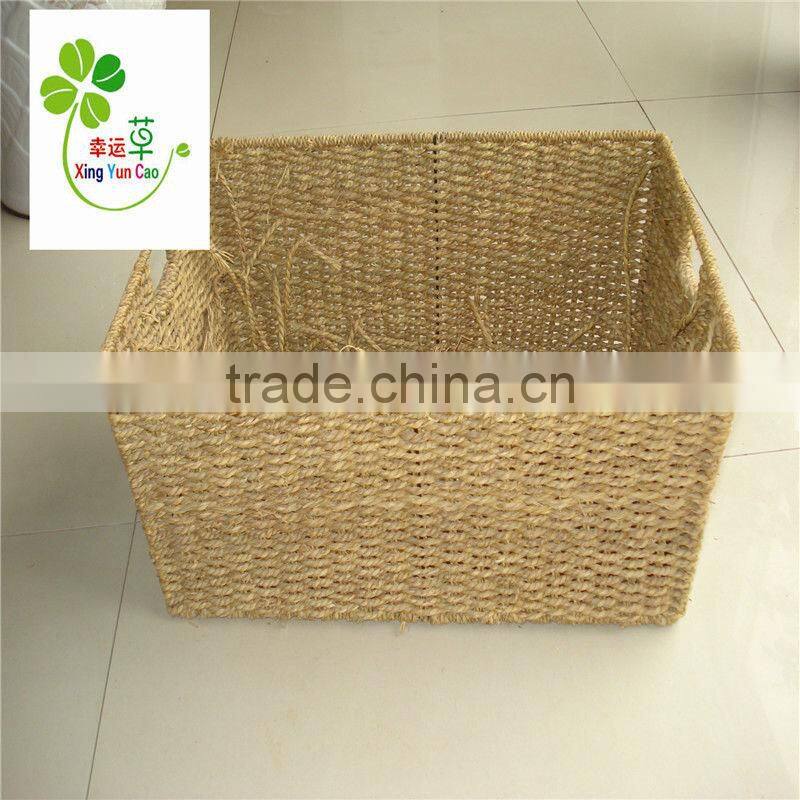 sea-plant storage basket with Window handle