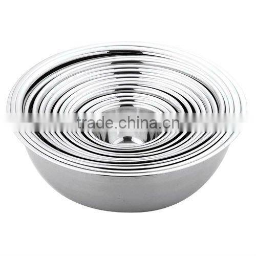18/10 Stainless Steel mixing dinner set