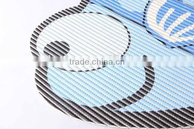 Cartoon fish shaped printed EVA anti slip bathroom mat