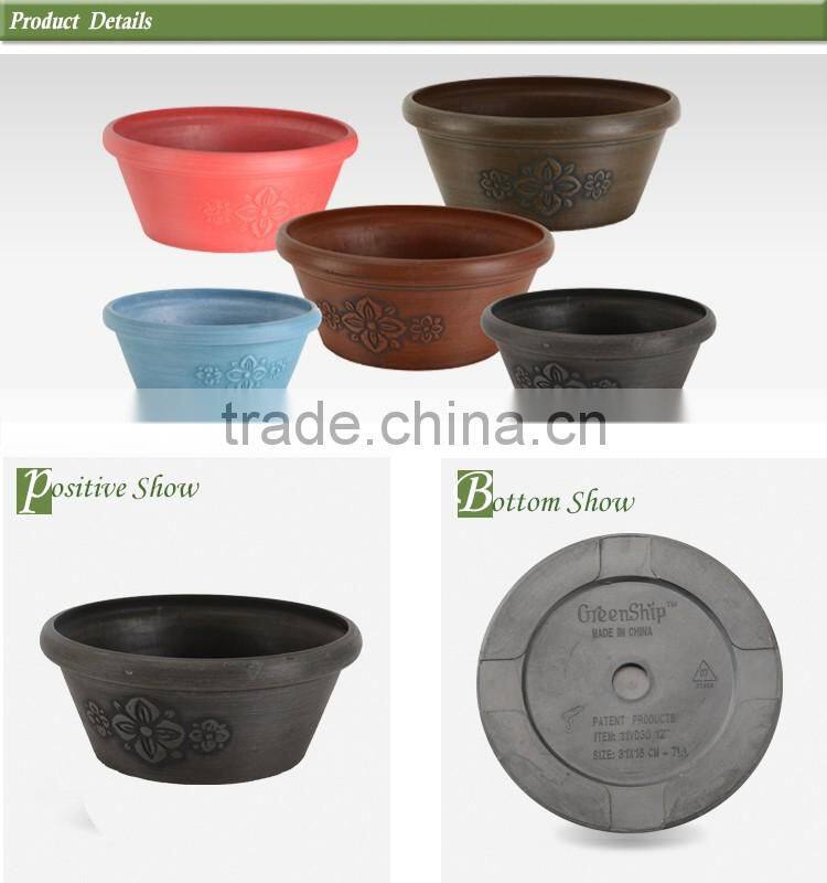 Garden Decorative Round not coated finishing flower pot