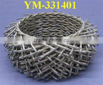 half wicker candle holders