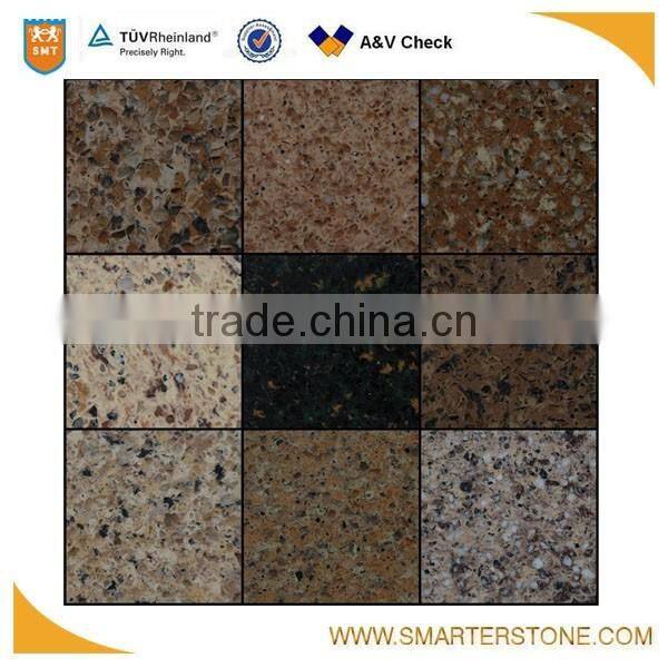 Best selling beige color artificial quartz in jumbo sizes