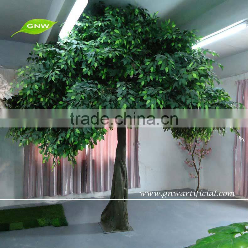 BTR034 GNW Outdoor Artificial Ficus Tree White Banyan Cheap Christmas Ornaments Wholesale