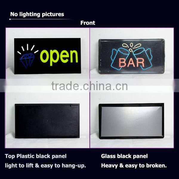 Outdoor LED cafe sign / open and welcome LED light up display board / full color LED advertising signs