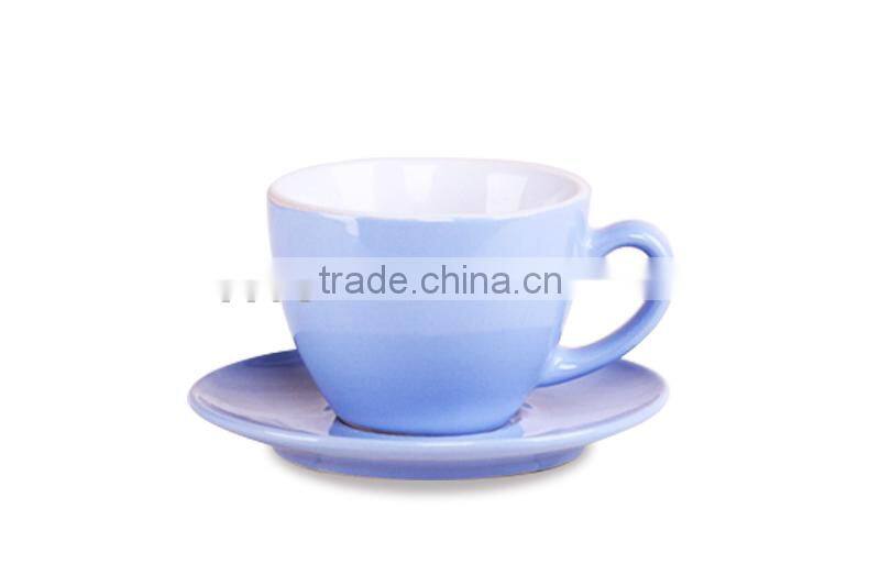 5oz ceramic coffee cup and saucer