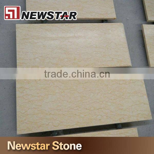 Polished cut to size 24 by 24 beige marble floor tile marble flooring