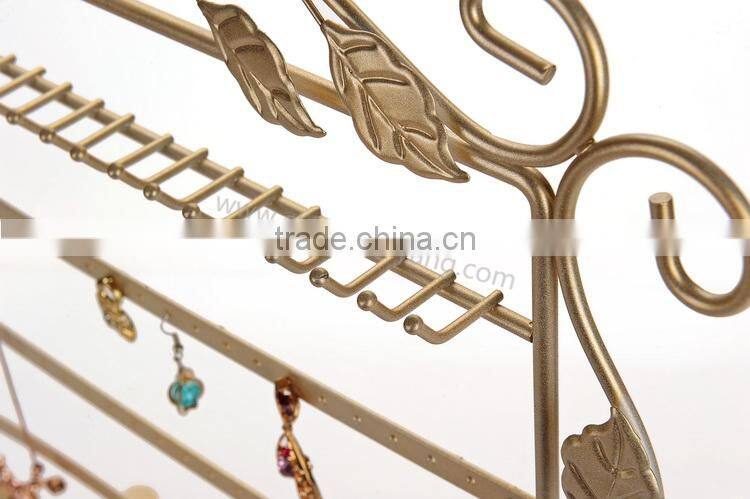 Metal jewelry display stand flower earrings and necklace display