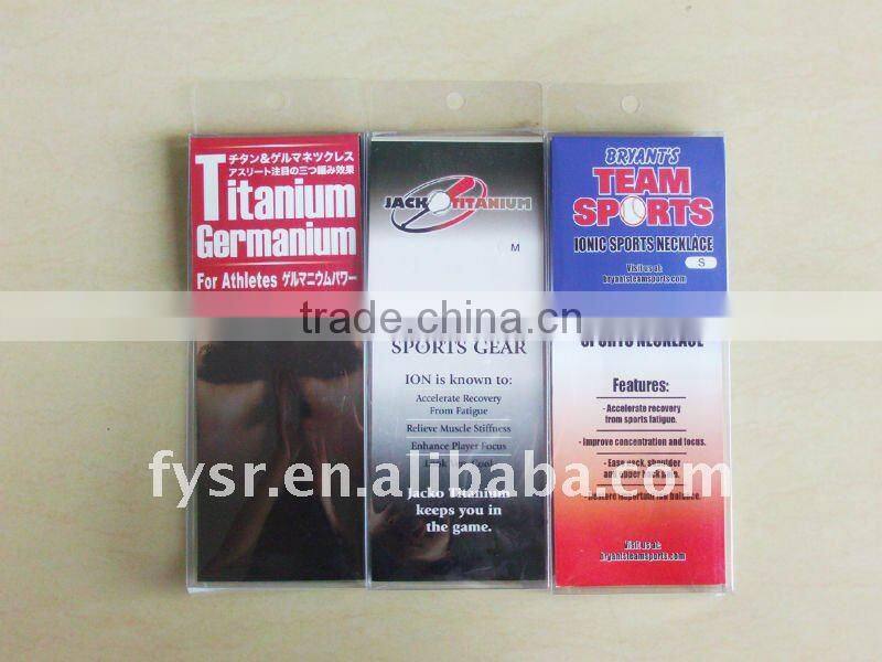 custom made cheap sports titanium necklace