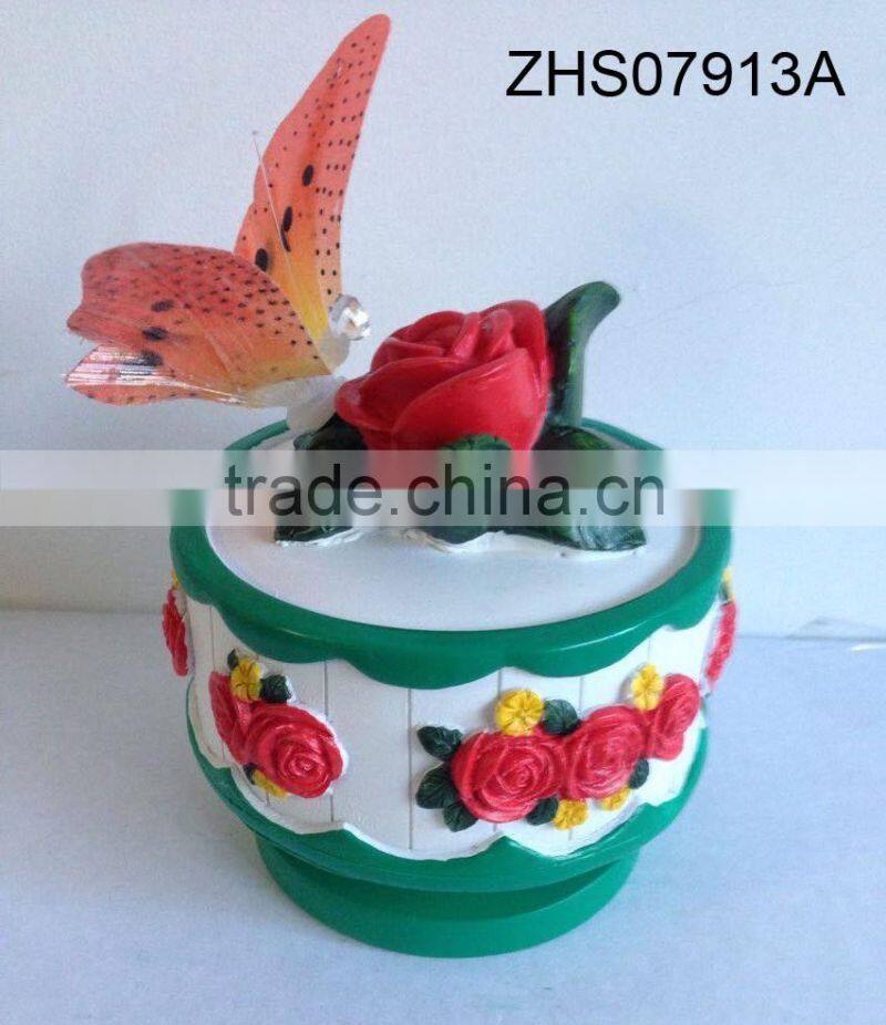 Christmas music box with LED light,for Christmas gift