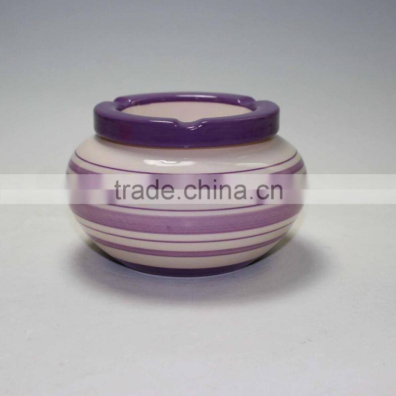 ceramic ashtray with handpainting