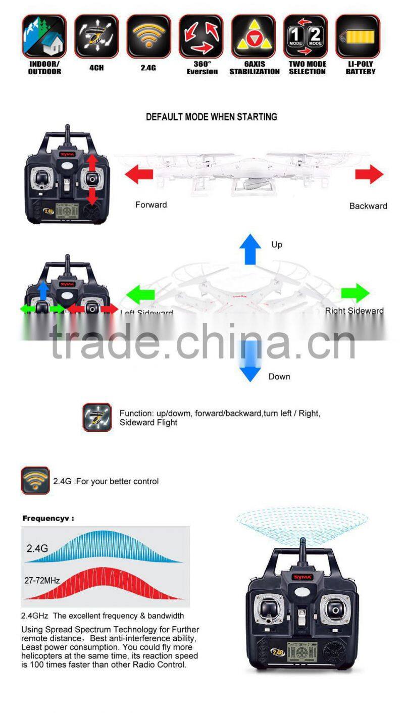 2.4G 4 Channel RC Quadcopter Syma X5C,syma x5c explorers