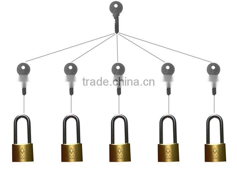 Long shackle brass padlocks