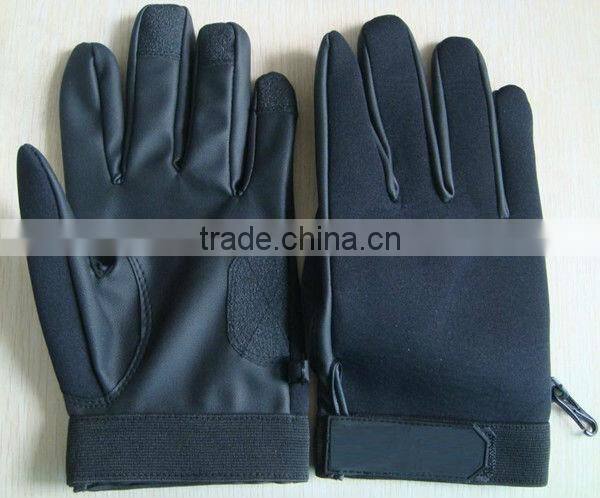 PU Leather Police Gloves for Winter