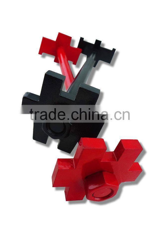 Bung Spanner Double Head 350mm 45#carbon steel 40Cr Forging Hand Tools