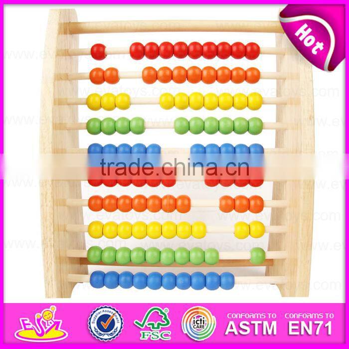 2017 New design small intelligent wooden abacus for babies W12A027