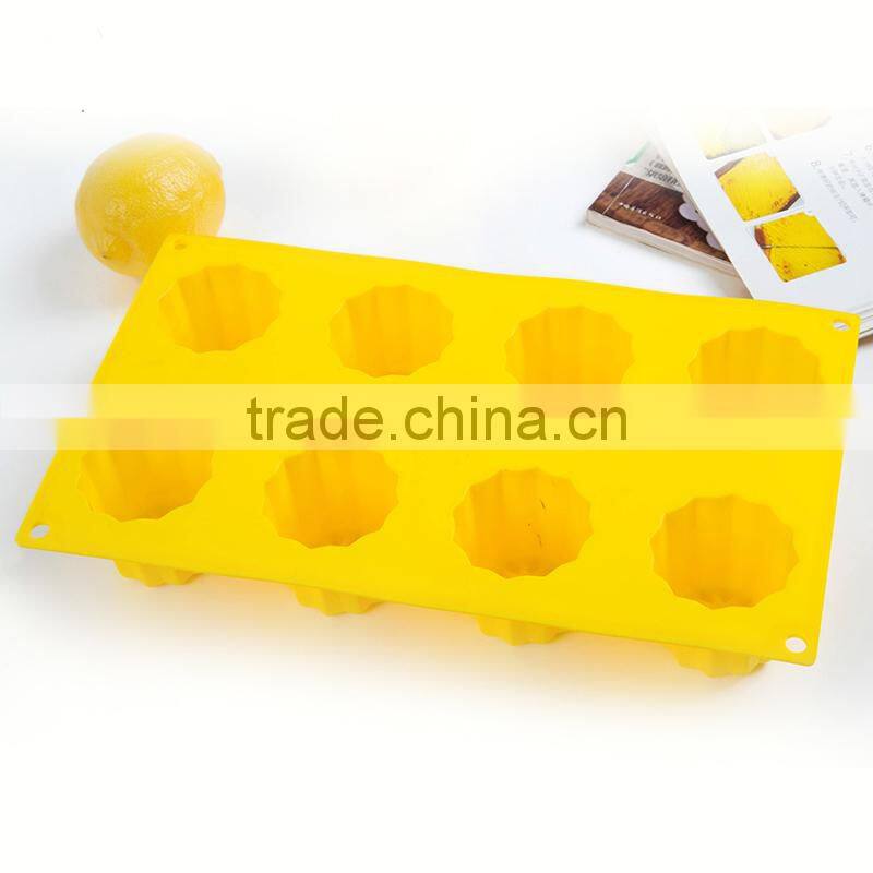 Floral Canneles Silicone Mold Cake Baking Cup Pudding Silicone Cannele Pan