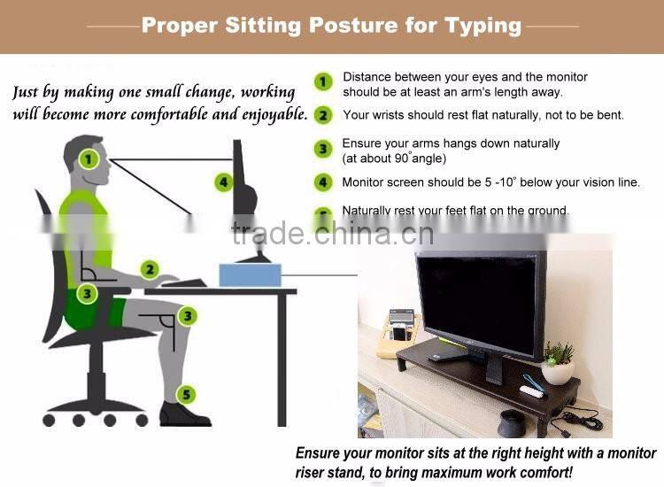 Monitor Riser Stand With USB Hub Glass Computer Monitor Display Stand