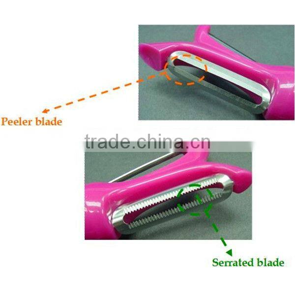 PE-0312 TPR Handle double blade peeler