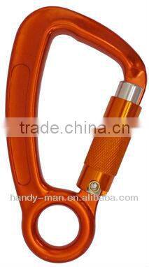 A140-22KSG Industrial Safety Forged Aluminum Captive Eye CE Standard Screw Gate Quicklock Locksafe Carabiner