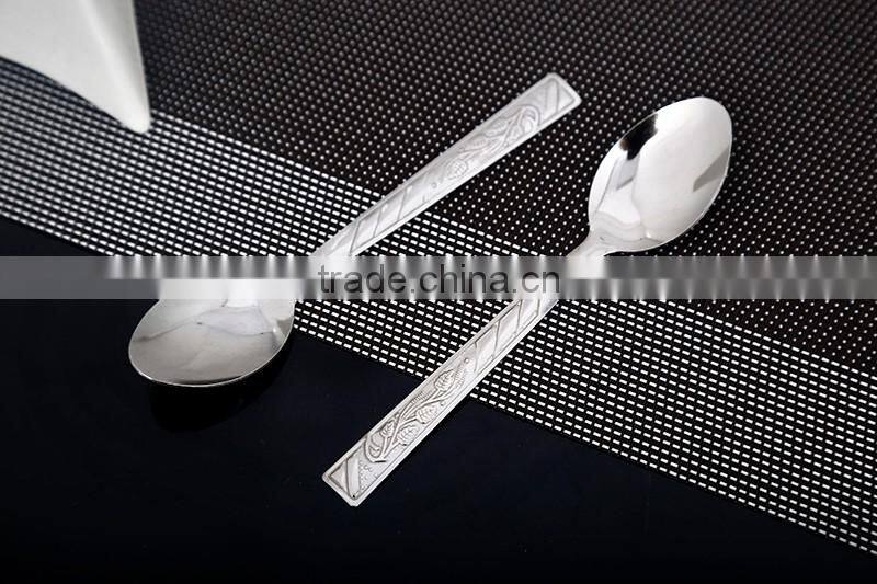 Natural color measuring spoon Stainless Steel Hotel Cutlery