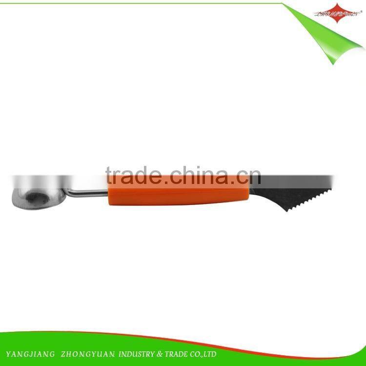 ZY-F1490 double head stainless steel fruit carving melon baller tools