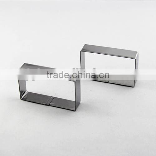 100% Food grade baking tools stainless steel rectangle shape cookie cutter Hot sale cake decorating tools