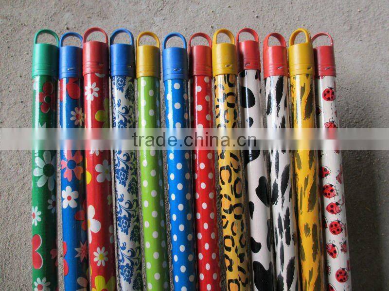 PVC coated wooden broom handle holder