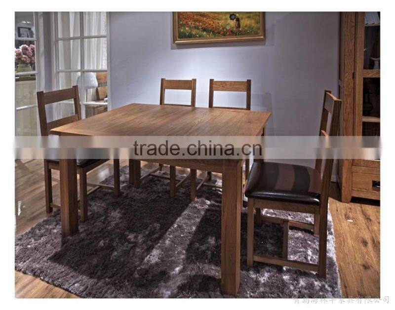 2015 Qing dao wood luxury dining room set in living room