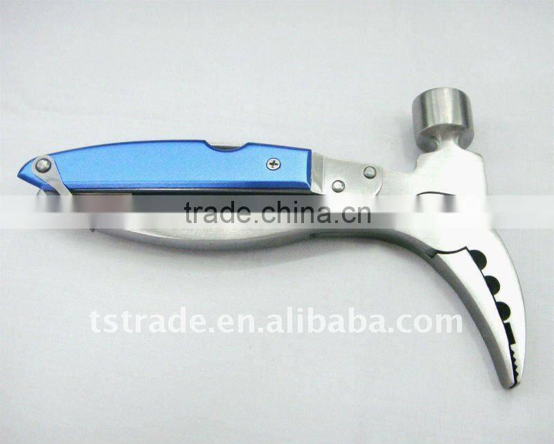 2014 new design multi tool stainless steel axep pomotion gift hammer multi hammer with axe
