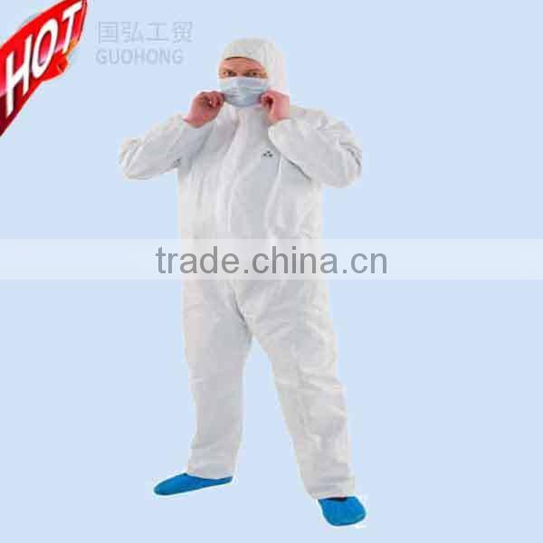 disposable microporous coverall,disposable coverall with hood for safety,microporous coverll with elastic cuff and ankle