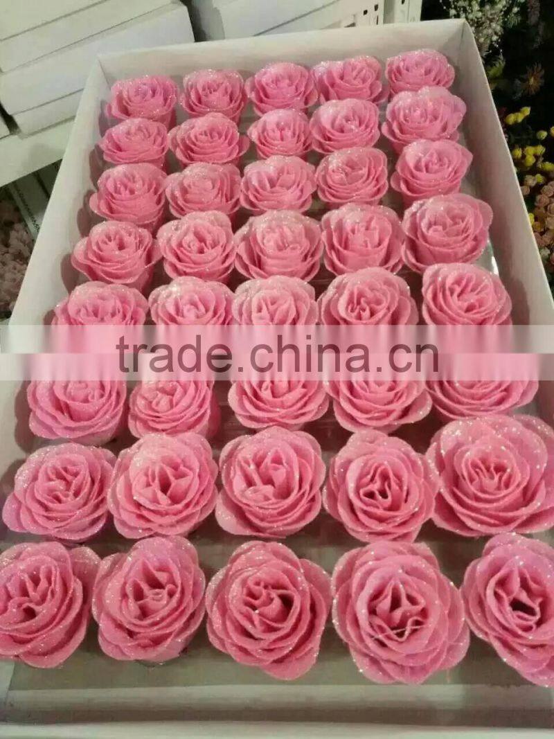 goldleaf rose artificial flower wholesale for valentine's gift