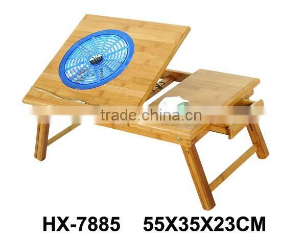 Cheap Small Computer Desk Modern Bed / Sofa Folding Bamboo Laptop Table