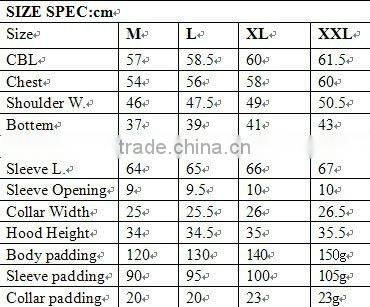 BU-2118A Ladies beautiful winter padding jacket