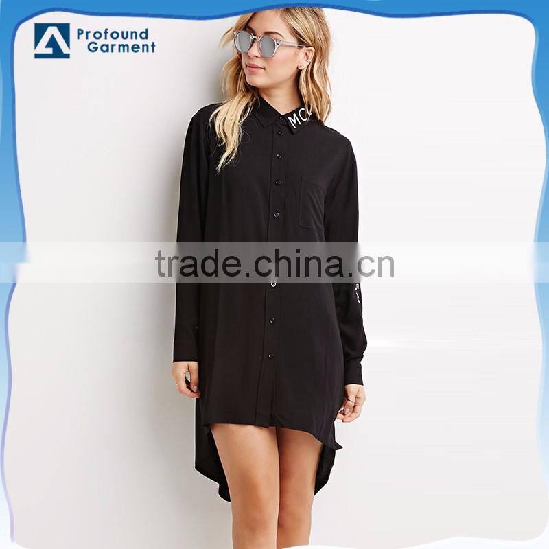 solid color velvet fabric fashion women long loose casual check blank custom chinese names shirt botton design model tops styles